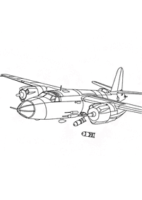 飛行機の塗り絵 - 49