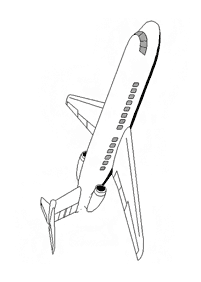 飛行機の塗り絵 - 50