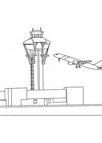 飛行機の塗り絵 - 53