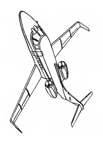 飛行機の塗り絵 - 54