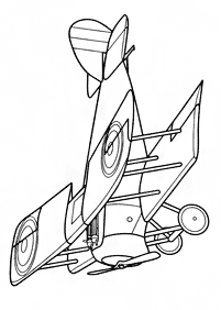 飛行機の塗り絵 - 6ページ目