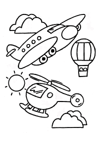 飛行機の塗り絵 - 64