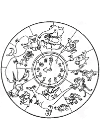 동물만다라컬러링목록–컬러링(색칠)페이지58