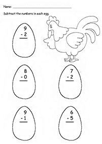 초급뺄셈–학습지 7