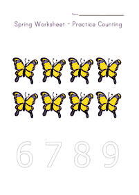 숫자세기학습지–학습지 181