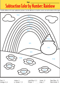 어린이용뺄셈–학습지 114