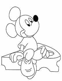 Kertas mewarna Mickey Mouse – muka 123