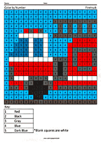 Warna dengan Nombor – Kertas mewarna 107