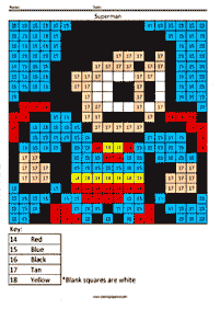 Warna dengan Nombor – Kertas mewarna 129