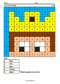 Warna dengan Nombor – Kertas mewarna 93