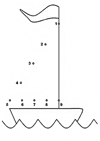 Kropka w kropkę (łatwe) – arkusz 8