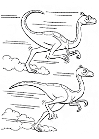 Kolorowanki z dinozaurami – strona 82