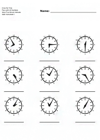 Dizendo as horas (relógio) - ficha de exercício 116