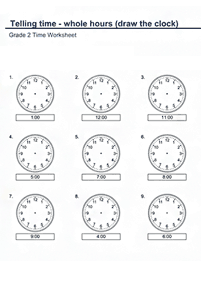 Dizendo as horas (relógio) - ficha de exercício 36