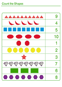 Tarefas de contar - ficha de exercício 108