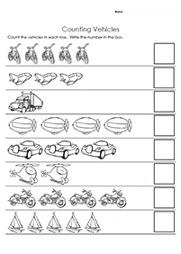 Tarefas de contar - ficha de exercício 84