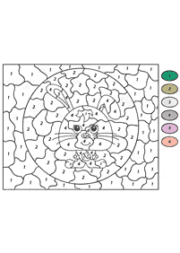 Cor por Números – página para colorir 3