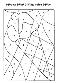 Cor por Números – página para colorir 37