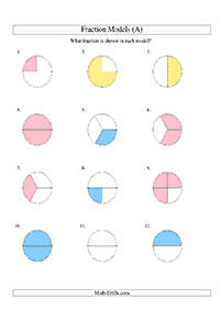 Tarefas de frações - ficha de exercício 100