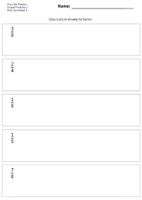 Tarefas de frações - ficha de exercício 101