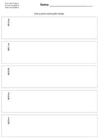 Tarefas de frações - ficha de exercício 105