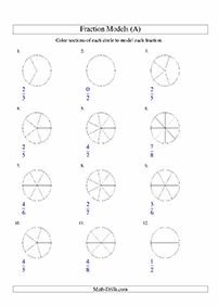 Tarefas de frações - ficha de exercício 112