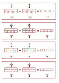 Tarefas de frações - ficha de exercício 2