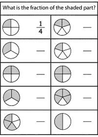 Tarefas de frações - ficha de exercício 44