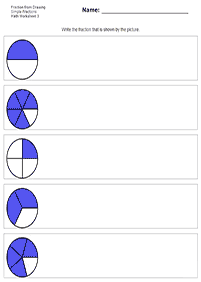 Tarefas de frações - ficha de exercício 90