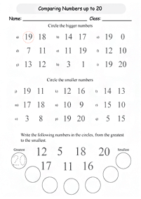 Matemática para crianças - ficha de exercícios 118