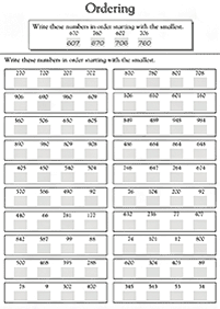 Matemática para crianças - ficha de exercícios 200