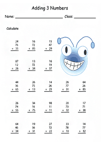 Matemática para crianças - ficha de exercícios 280