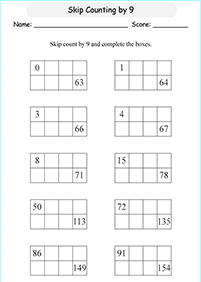 Matemática para crianças - ficha de exercícios 295