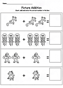 matemática simples para crianças - ficha de exercícios 118