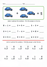 matemática simples para crianças - ficha de exercícios 128