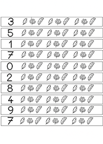 Páginas de exercícios de pré-escola - ficha de exercício 184