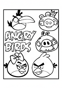 Desenhos para colorir dos Angry Birds - Página de colorir 43