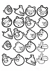 Desenhos para colorir dos Angry Birds - Página de colorir 49