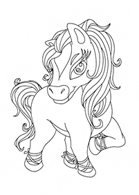 Desenhos de cavalos para colorir – Página de colorir 43