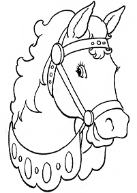 Desenhos de cavalos para colorir – Página de colorir 45