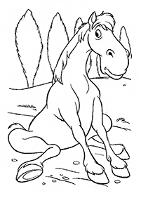 Desenhos de cavalos para colorir – Página de colorir 54