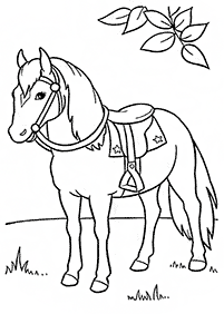 Desenhos de cavalos para colorir – Página de colorir 62