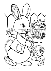 Desenhos de coelhos para colorir – Página de colorir 50