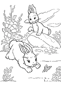 Desenhos de coelhos para colorir – Página de colorir 54