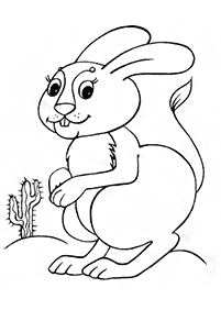 Desenhos de coelhos para colorir – Página de colorir 55