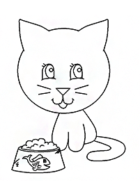 Desenhos de gatos para colorir – Página de colorir 100