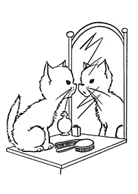 Desenhos de gatos para colorir – Página de colorir 15