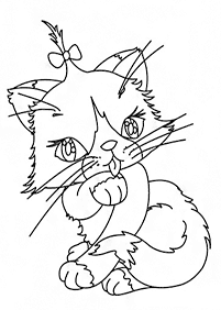 Desenhos de gatos para colorir – Página de colorir 30