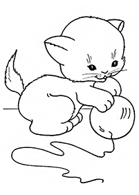 Desenhos de gatos para colorir – Página de colorir 31