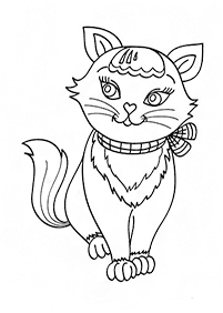 Desenhos de gatos para colorir – Página de colorir 34